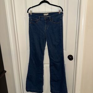 Free People Dark Blue Flare Jeans
